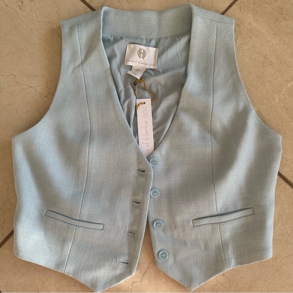 House of Harlow NWT vest coat shirt top jacket Small - Picture 3 of 3
